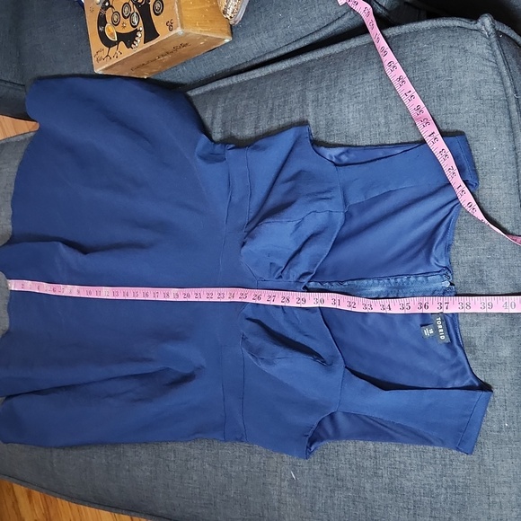 torrid Sapphire Blue Sleeveless Sweetheart Neck Fit & Flair Swing Dress Sz18 - Picture 11 of 11